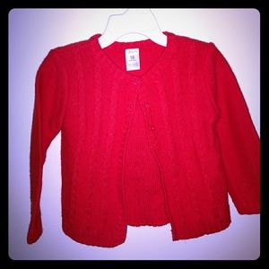 Carter's Red Cardigan